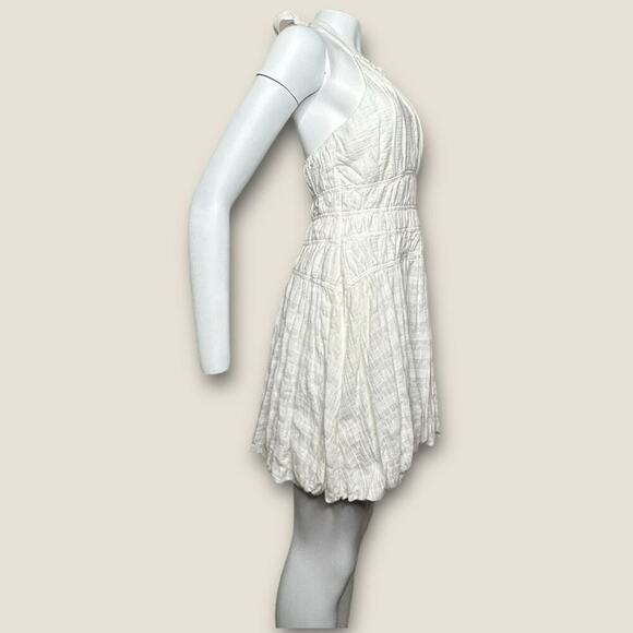 NWT | Jonathan Simkhai | BEA GAUZE MINI DRESS | White | Size 6 - Picture 6 of 15